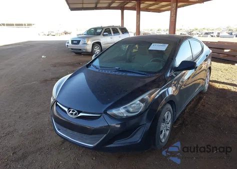 2016 Hyundai Elantra Se из США, поврежденный, VIN 5NPDH4AE4GH775992